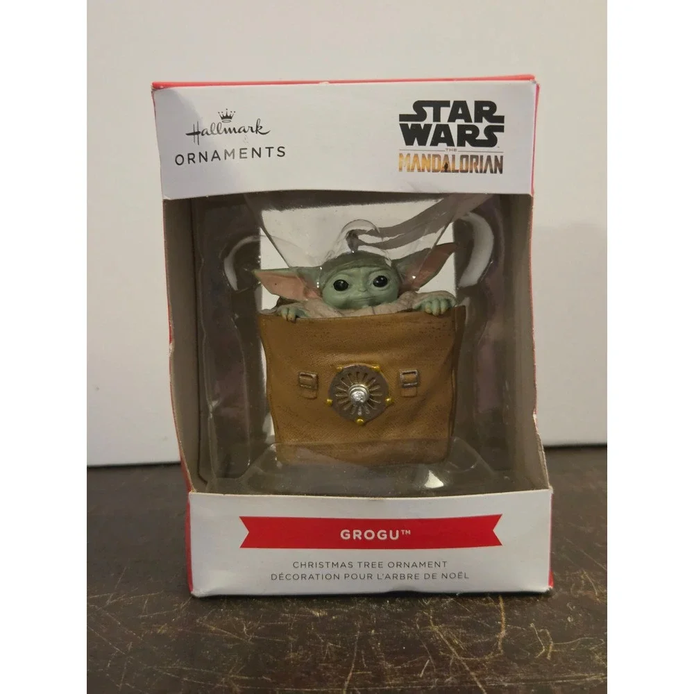 Hallmark Star Wars The‎ Mandalorian Grogu in Satchel Christmas Ornament 2HCM9072